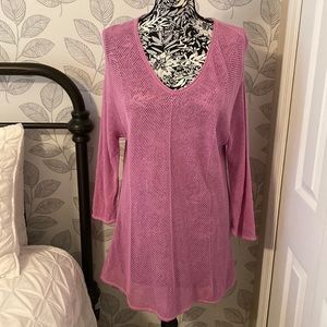 J. Jill Pink Knit Swim Coverup